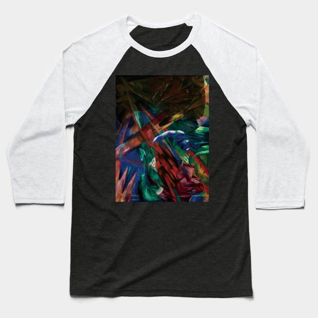 abstract leaf pattern Baseball T-Shirt by JocelynRLee